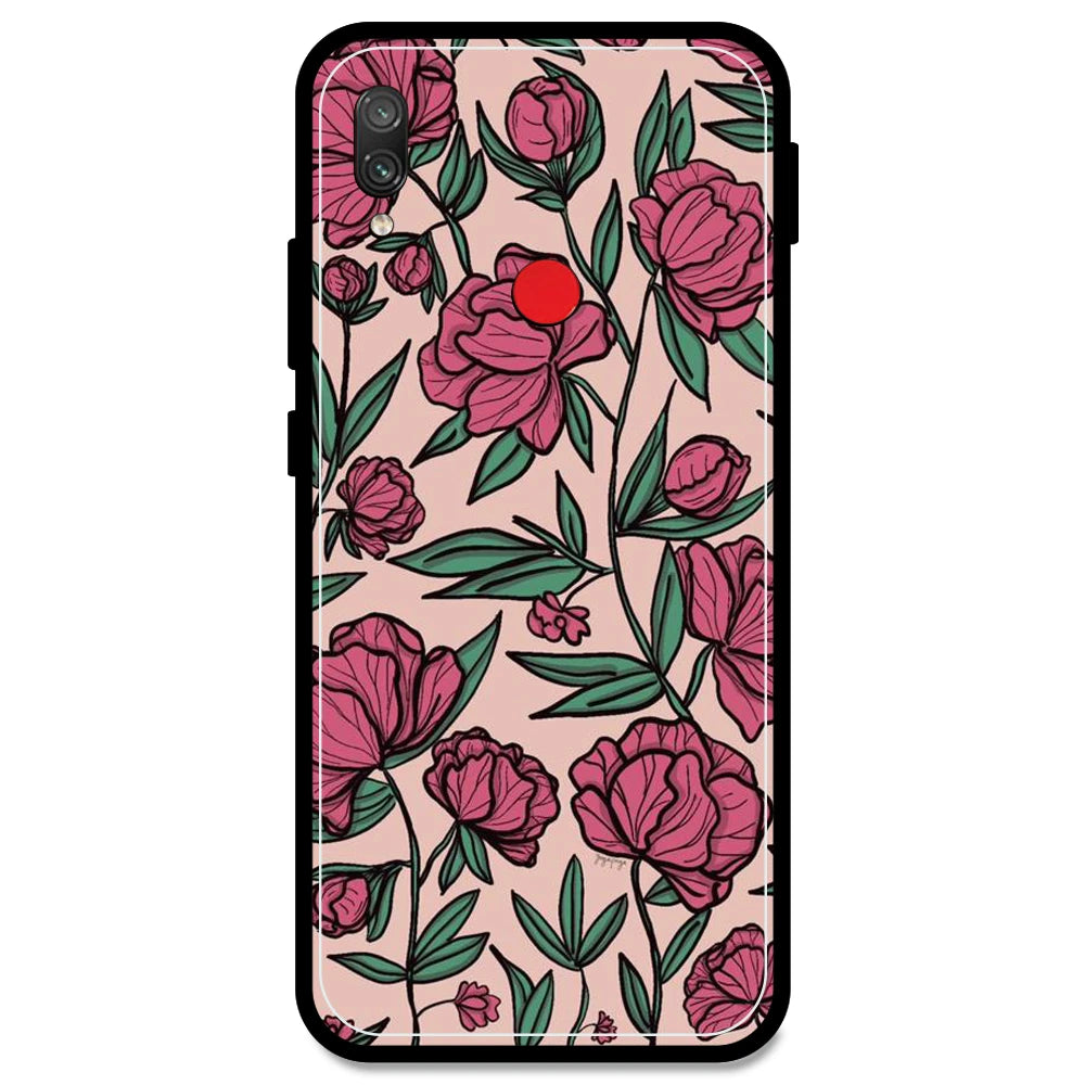 Pink Roses - Armor Case For Redmi Models Redmi Note 7