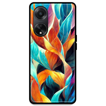 Leaves Abstract Art - Armor Case For Oppo Models Oppo F23 5G