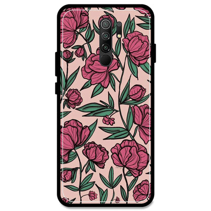 Pink Roses - Armor Case For Redmi Models Redmi Note 9 Prime