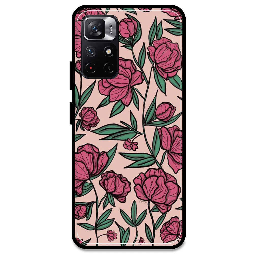 Pink Roses - Armor Case For Redmi Models Redmi Note 11T