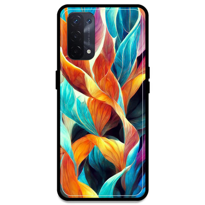 Leaves Abstract Art - Armor Case For Oppo Models Oppo A54