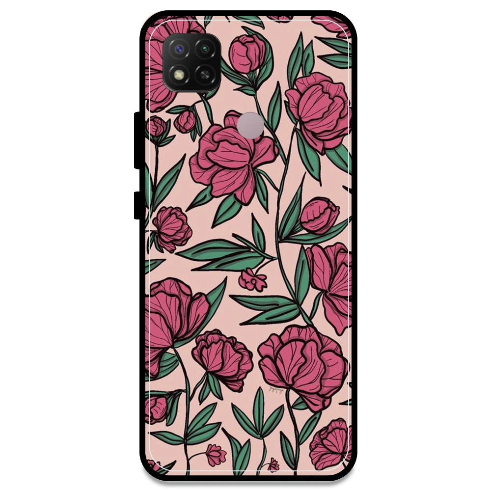 Pink Roses - Armor Case For Redmi Models Redmi Note 9C