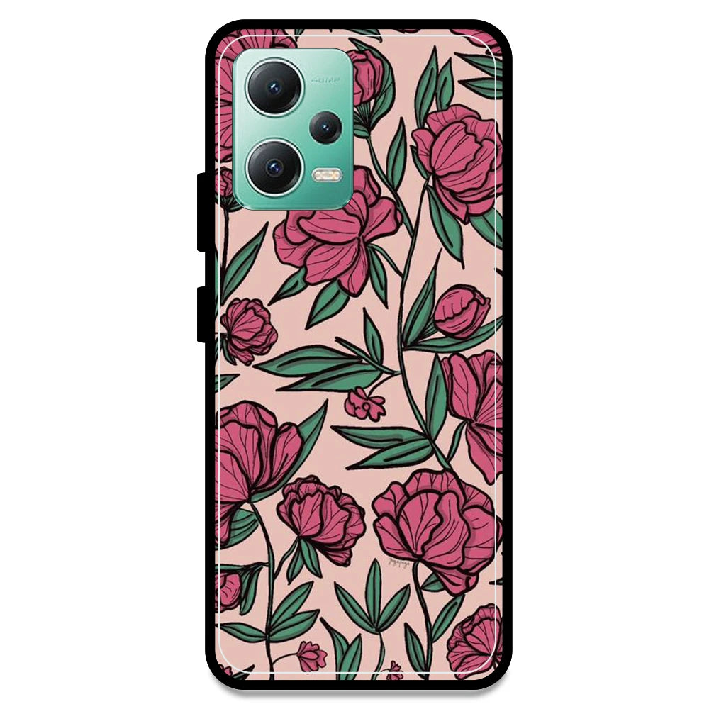 Pink Roses - Armor Case For Redmi Models Redmi Note 12