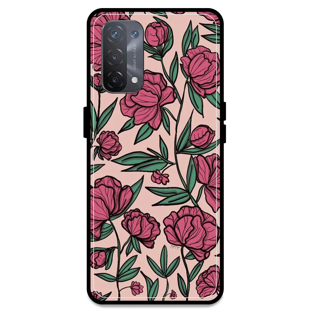 Pink Roses - Armor Case For Oppo Models Oppo A74 5G