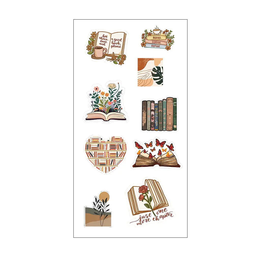 Books Themed Stickers