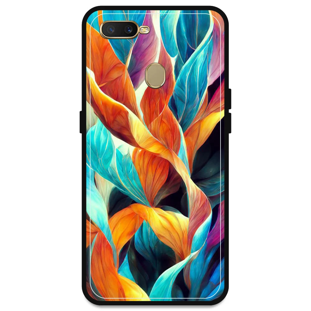 Leaves Abstract Art - Armor Case For Oppo Models Oppo A7