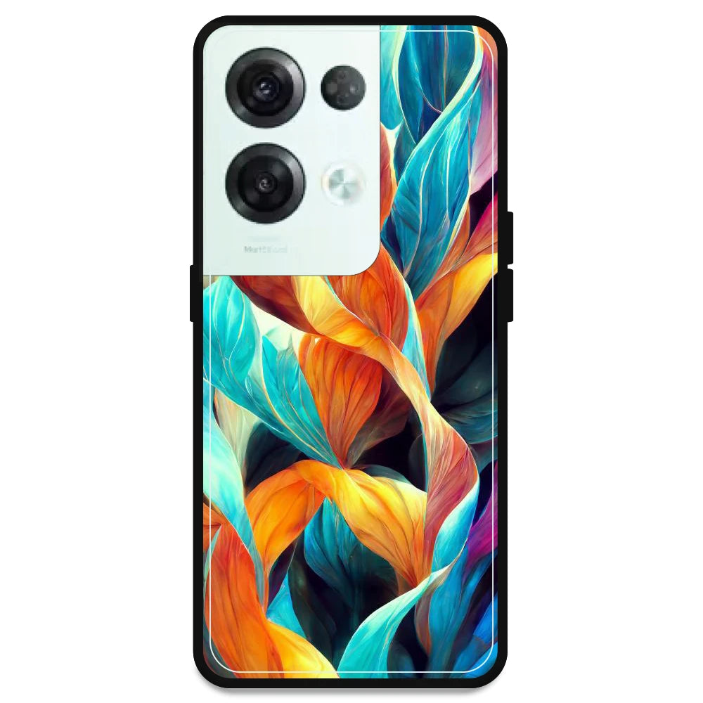 Leaves Abstract Art - Armor Case For Oppo Models Oppo Reno 8 Pro 5G