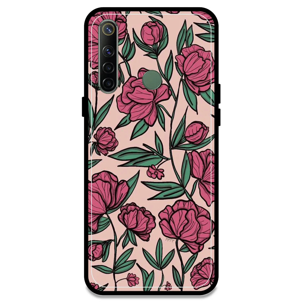 Pink Roses - Armor Case For Realme Models Realme Narzo 10