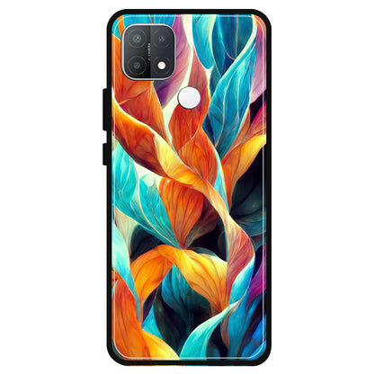 Leaves Abstract Art - Armor Case For Oppo Models Oppo A15s