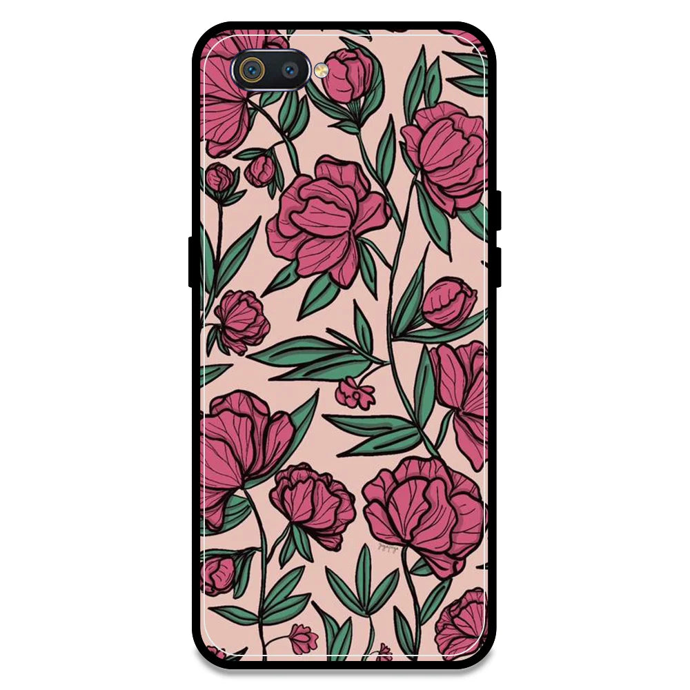 Pink Roses - Armor Case For Realme Models Realme C2