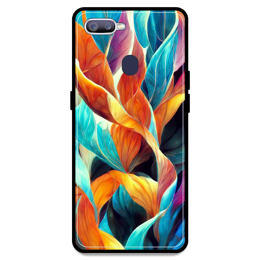 Leaves Abstract Art - Armor Case For Oppo Models Oppo F9 Pro