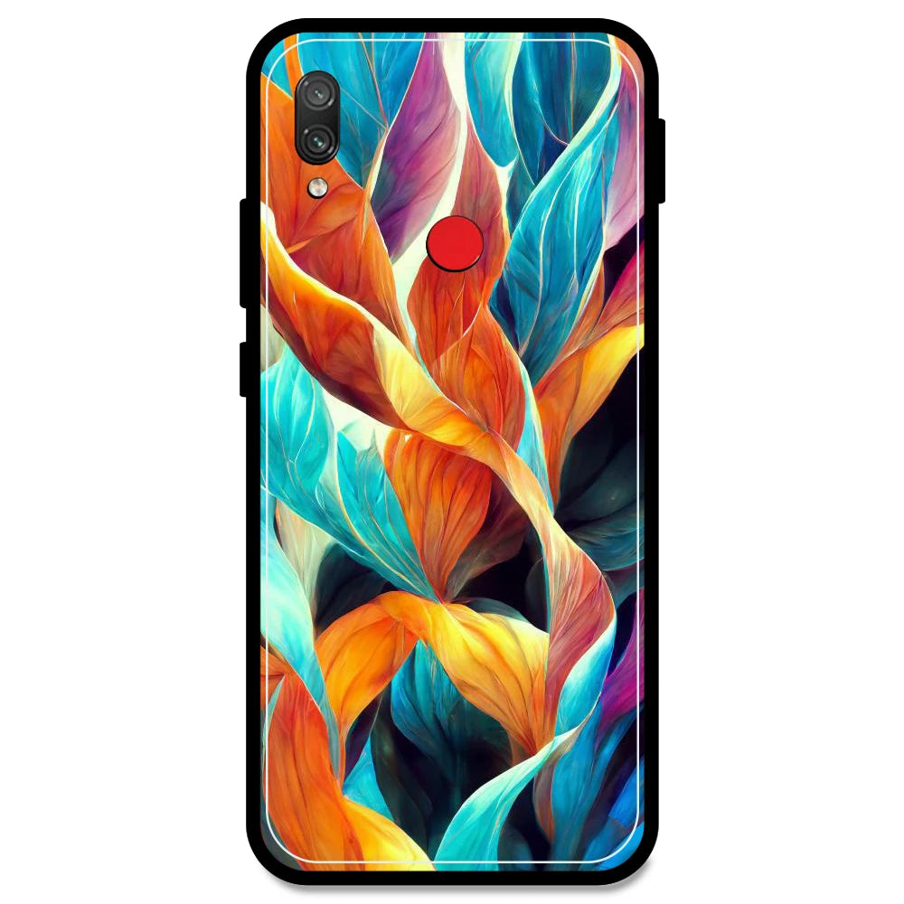 Leaves Abstract Art - Armor Case For Redmi Models Redmi Note 7 Pro