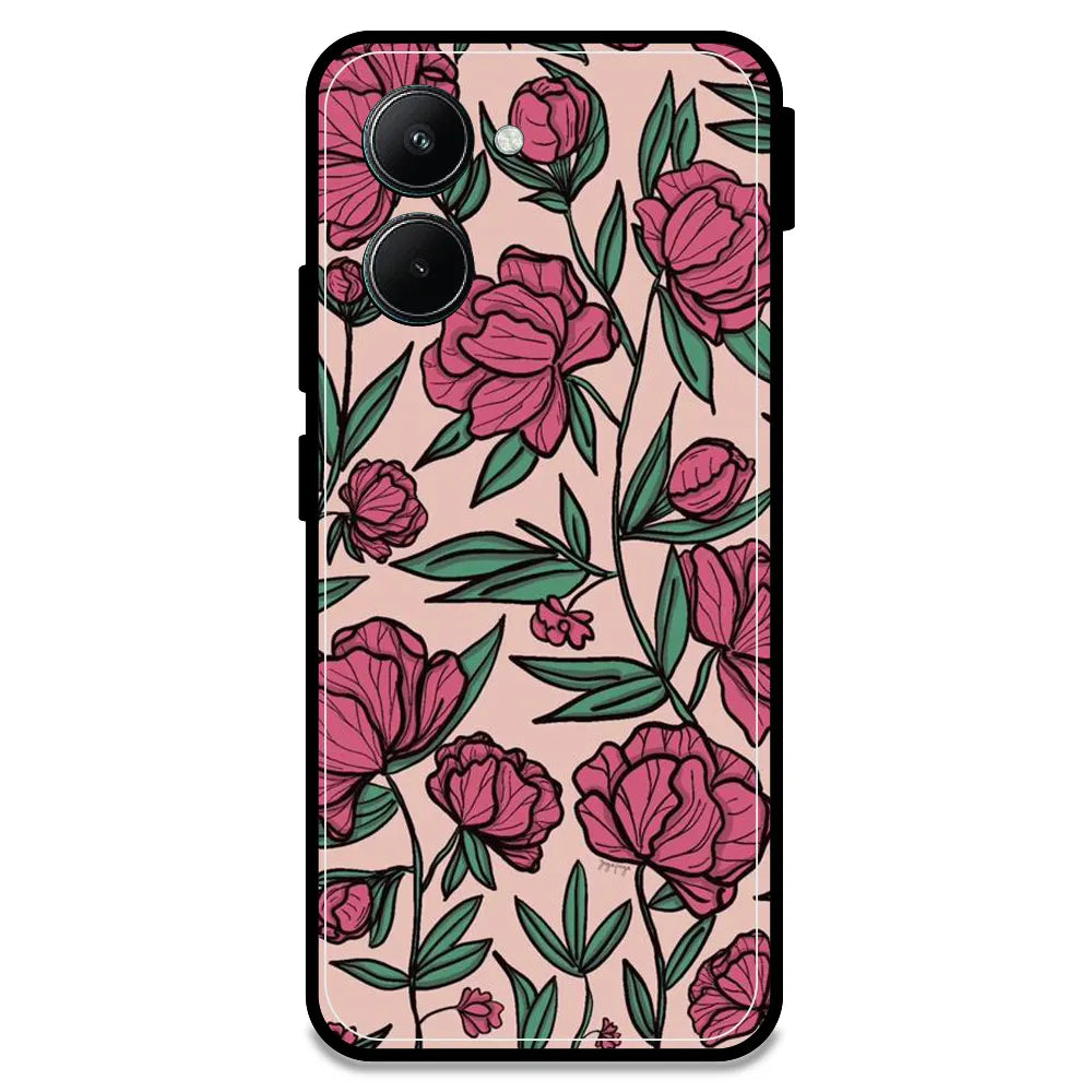 Pink Roses - Armor Case For Realme Models Realme C33