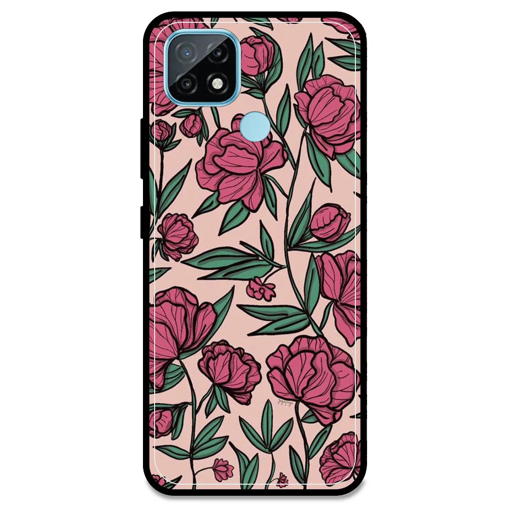 Pink Roses - Armor Case For Realme Models Realme C21 (2021)