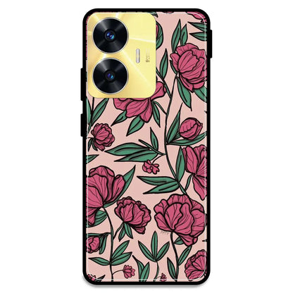 Pink Roses - Armor Case For Realme Models Realme C55