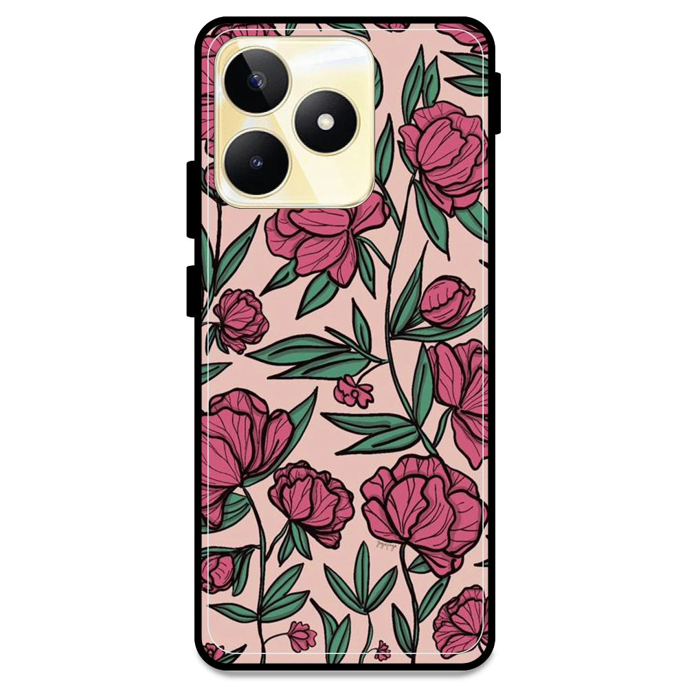 Pink Roses - Armor Case For Realme Models Realme Narzo N53