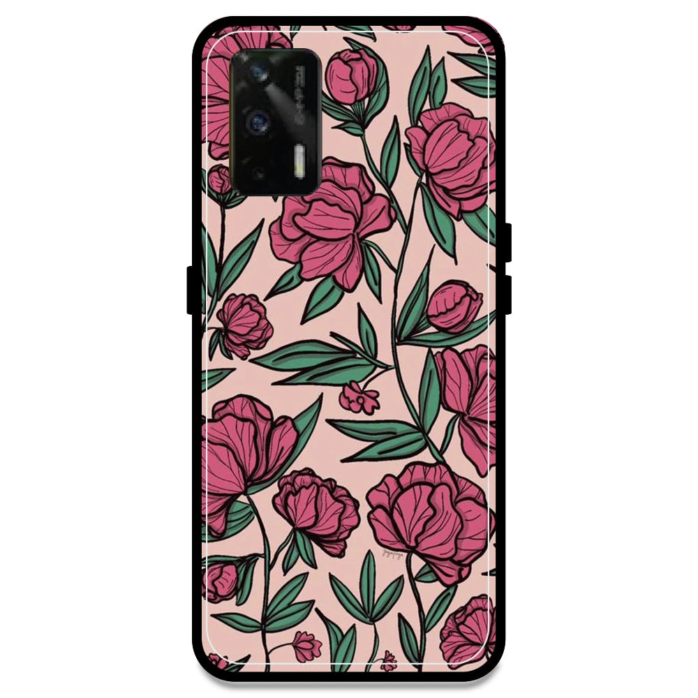 Pink Roses - Armor Case For Realme Models Realme GT