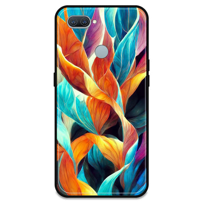 Leaves Abstract Art - Armor Case For Oppo Models Oppo A11K