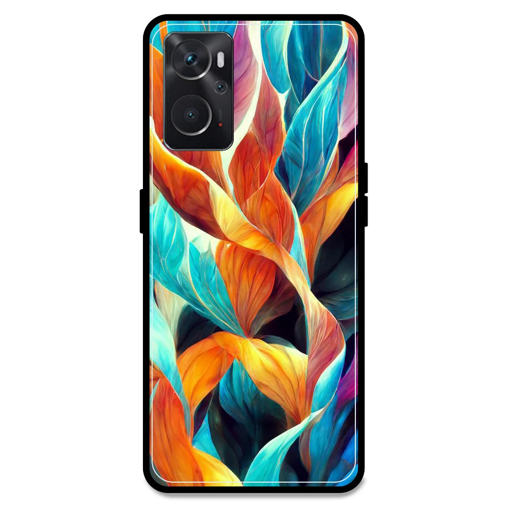 Leaves Abstract Art - Armor Case For Oppo Models Oppo K10