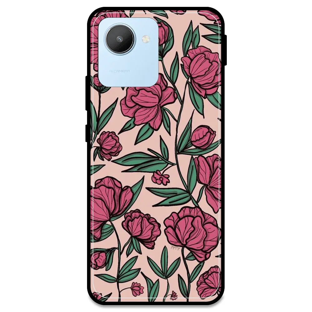 Pink Roses - Armor Case For Realme Models Realme C30