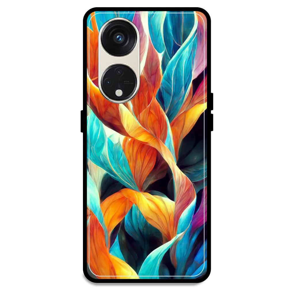 Leaves Abstract Art - Armor Case For Oppo Models Oppo Reno 8T 5G