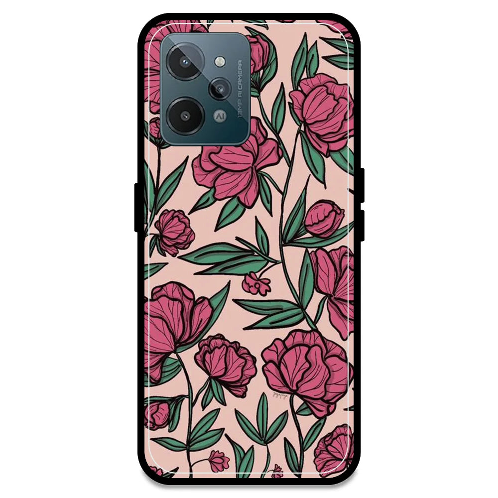 Pink Roses - Armor Case For Realme Models Realme C31