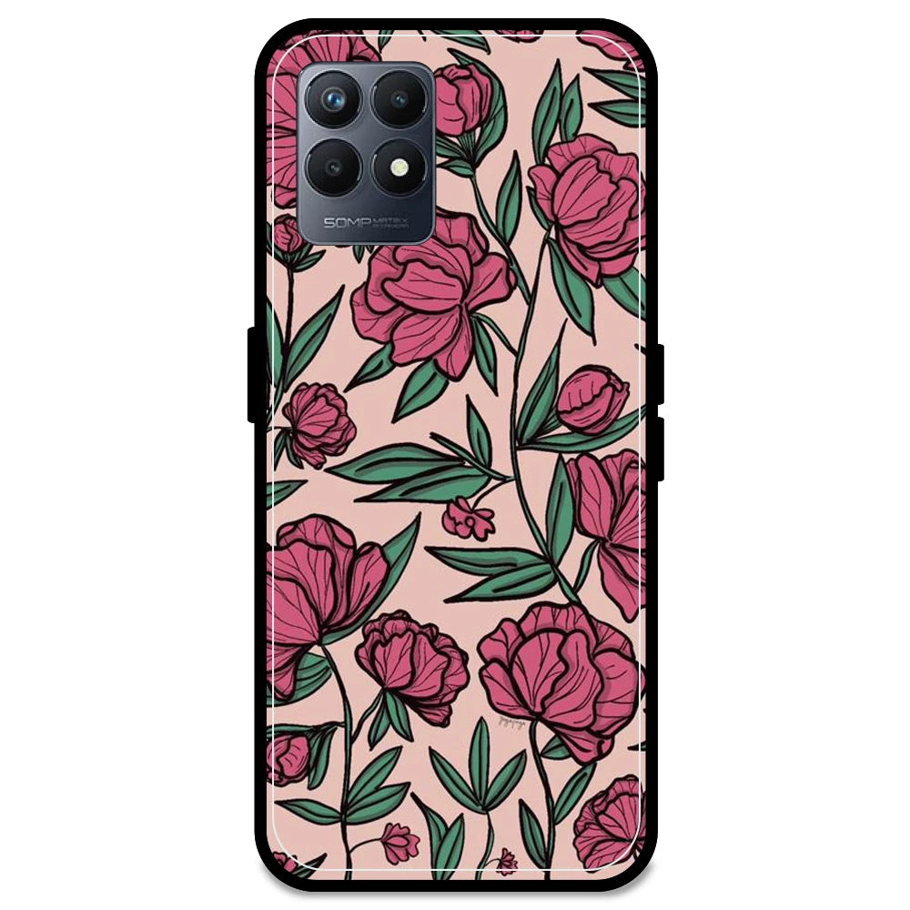 Pink Roses - Armor Case For Realme Models Realme Narzo 50 5G