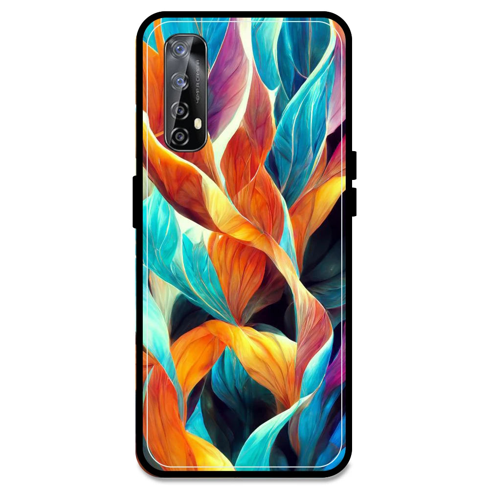 Leaves Abstract Art - Armor Case For Realme Models Realme Narzo 20 Pro