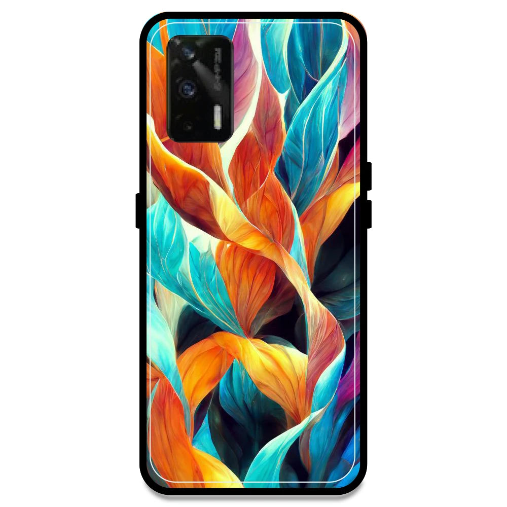 Leaves Abstract Art - Armor Case For Realme Models Realme GT