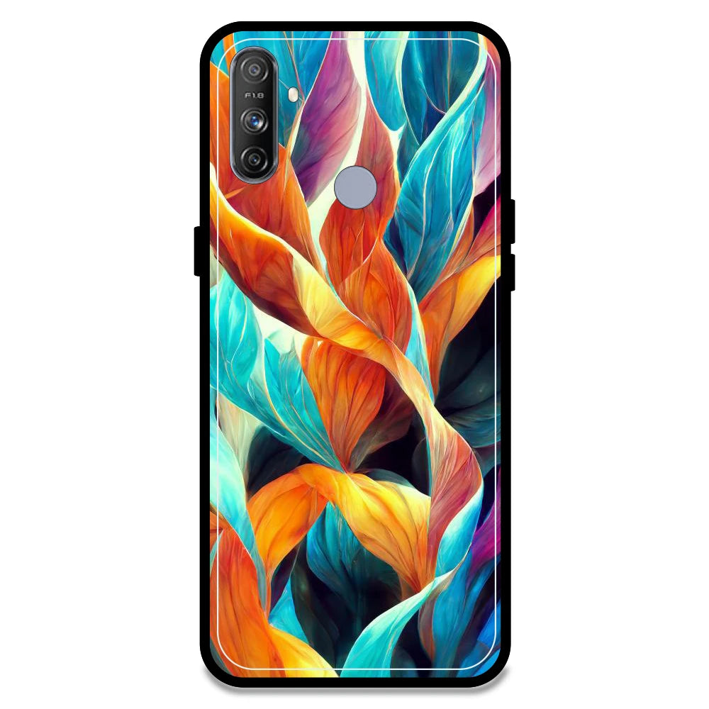 Leaves Abstract Art - Armor Case For Realme Models Realme Narzo 20A