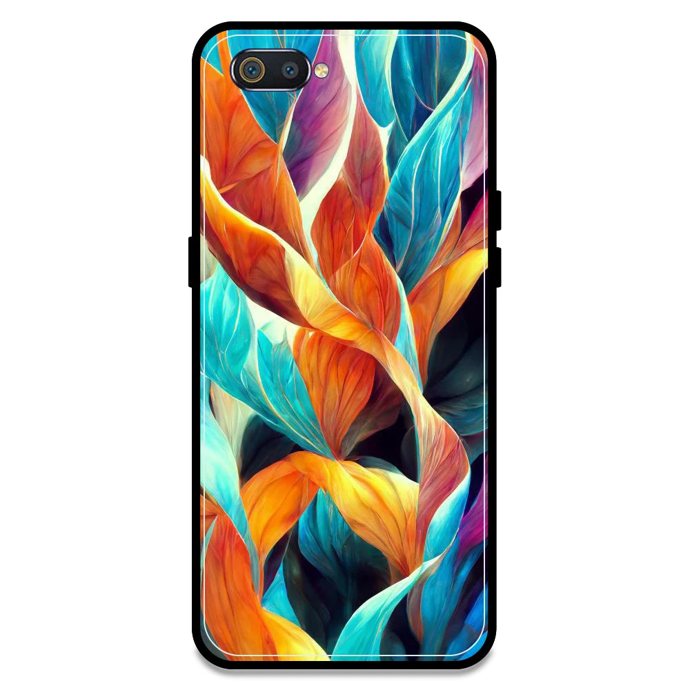 Leaves Abstract Art - Armor Case For Realme Models Realme C2