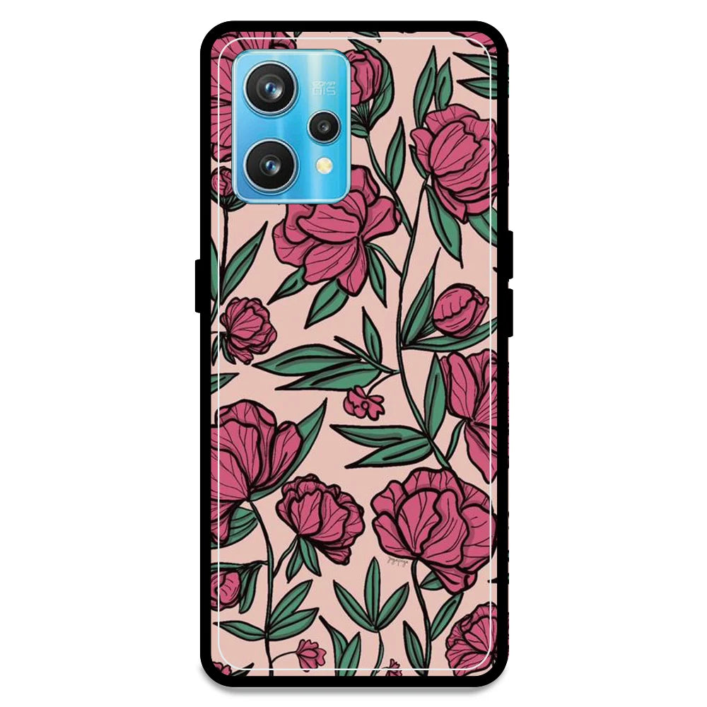 Pink Roses - Armor Case For Realme Models Realme 9 Pro Plus