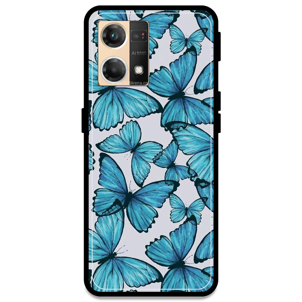 Butterflies - Armor Case For Oppo Models Oppo F21 Pro 4G