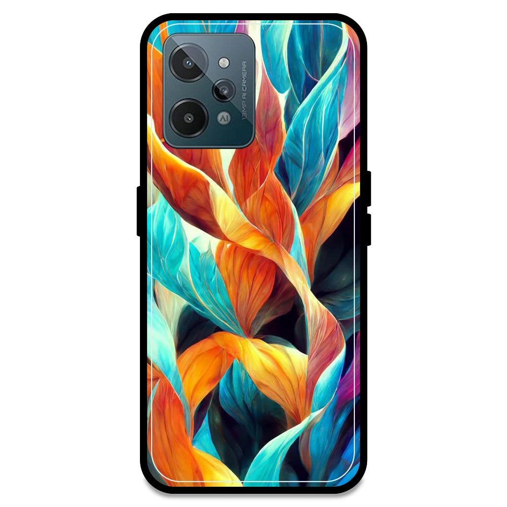 Leaves Abstract Art - Armor Case For Realme Models Realme C31