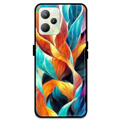 Leaves Abstract Art - Armor Case For Realme Models Realme C35