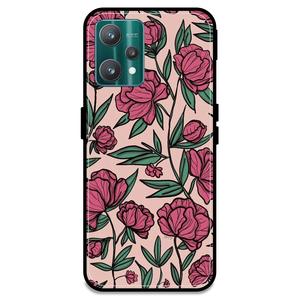 Pink Roses - Armor Case For Realme Models Realme 9 Pro