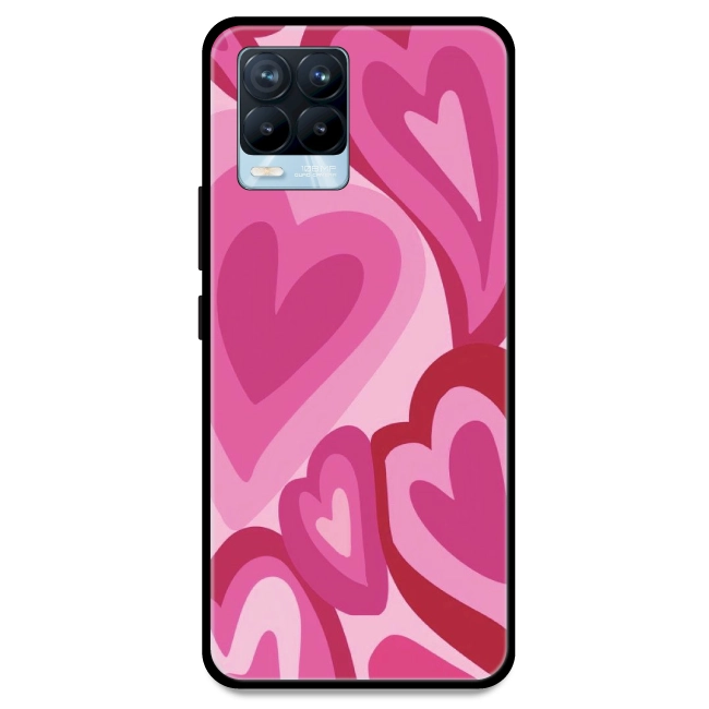 Pink Mini Hearts - Armor Case For Realme Models Realme 8 Pro