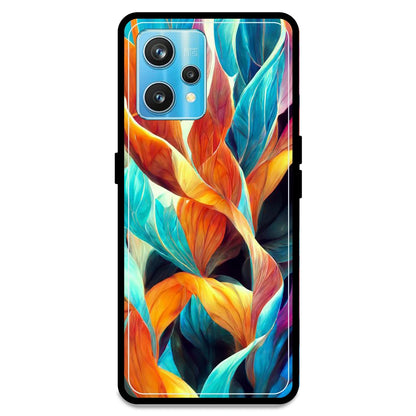 Leaves Abstract Art - Armor Case For Realme Models Realme 9 Pro Plus