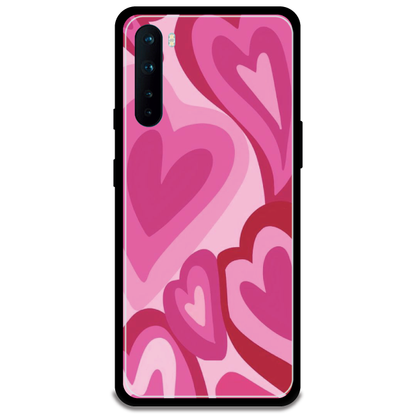 Pink Mini Hearts Armor Case OnePlus Nord