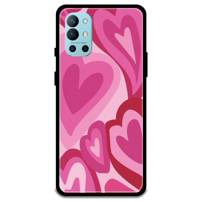 Pink Mini Hearts Armor Case OnePlus 9R