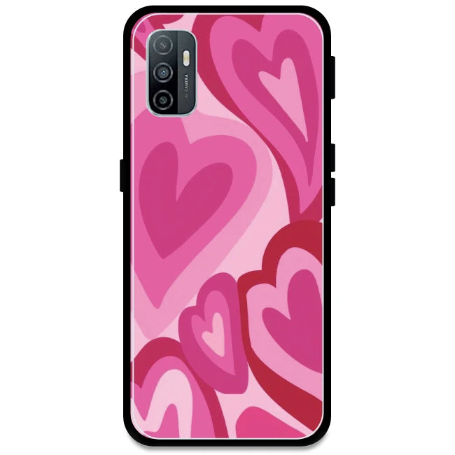 Pink Mini Hearts - Armor Case For Oppo Models Oppo A33