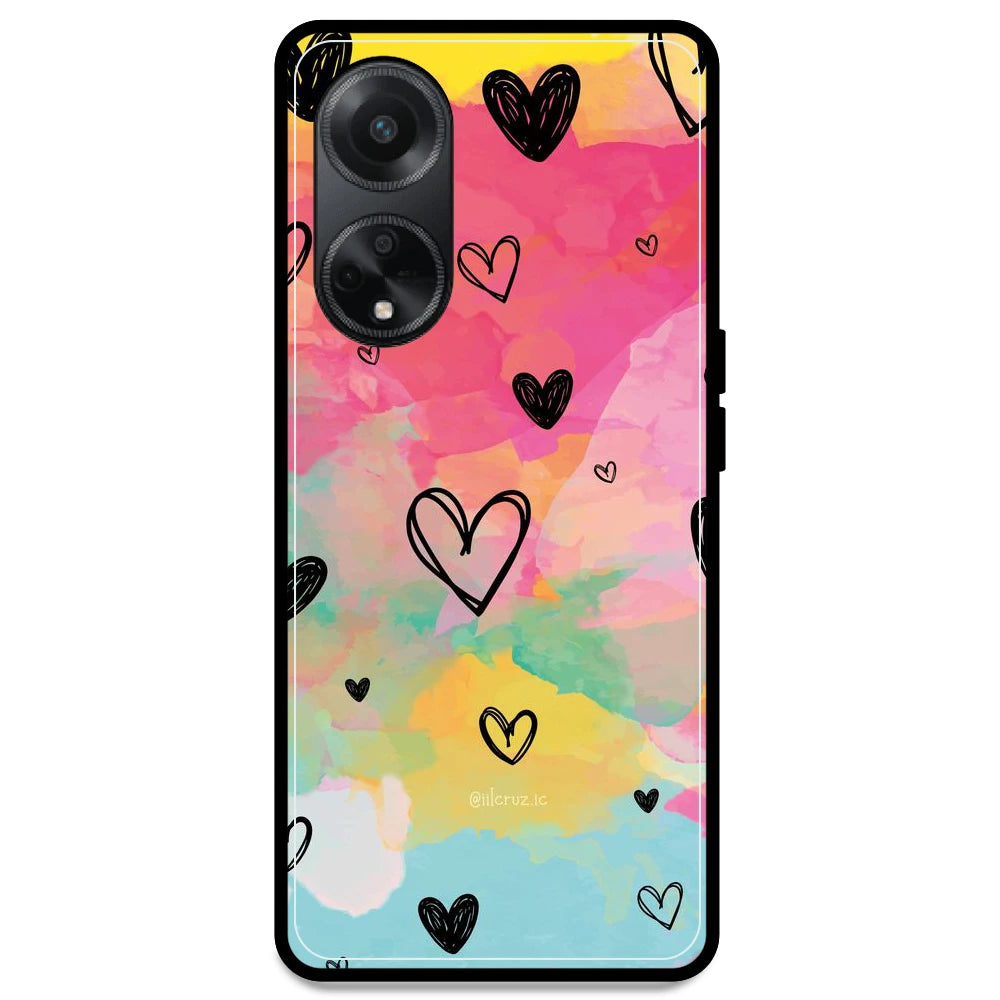 Hearts - Armor Case For Oppo Models Oppo F23 5G