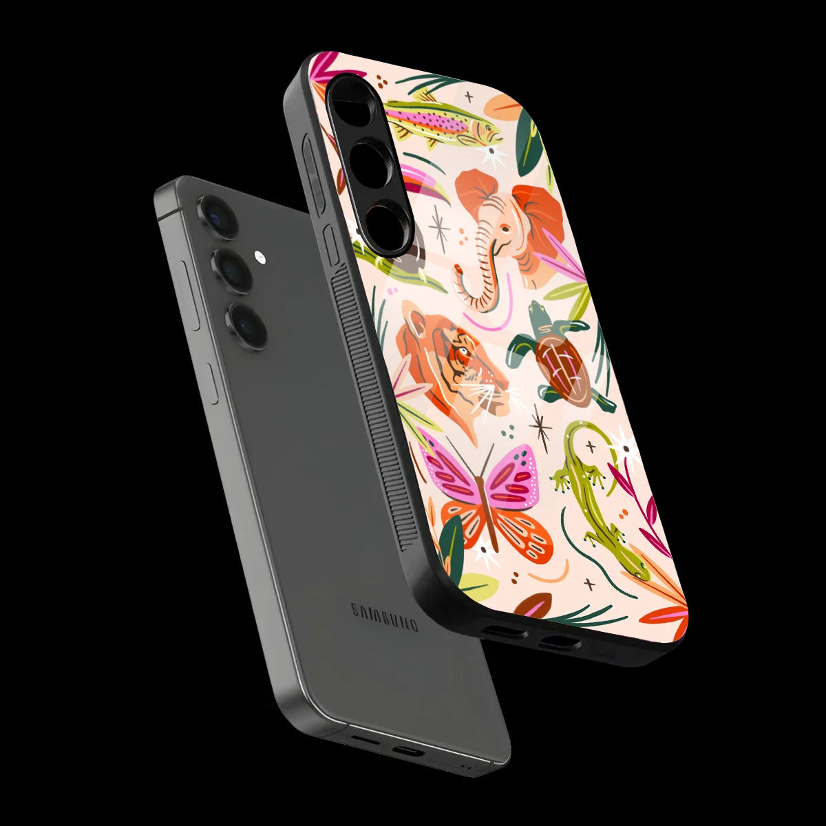 Wild Jungle Creatures - Glass Case For Samsung Galaxy Infographic