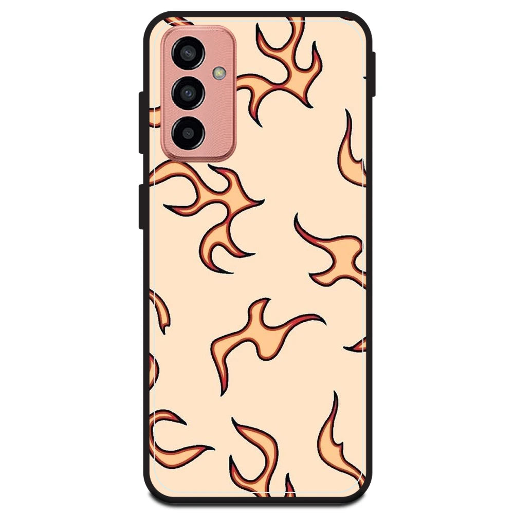 Yellow Flames - Armor Case For Samsung Models Samsung M13