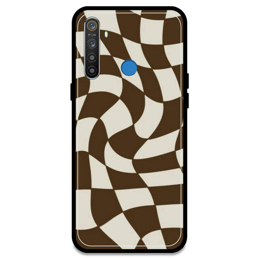 Brown Checks - Armor Case For Realme Models Realme 5