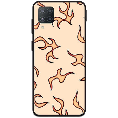Yellow Flames - Armor Case For Samsung Models Samsung F12