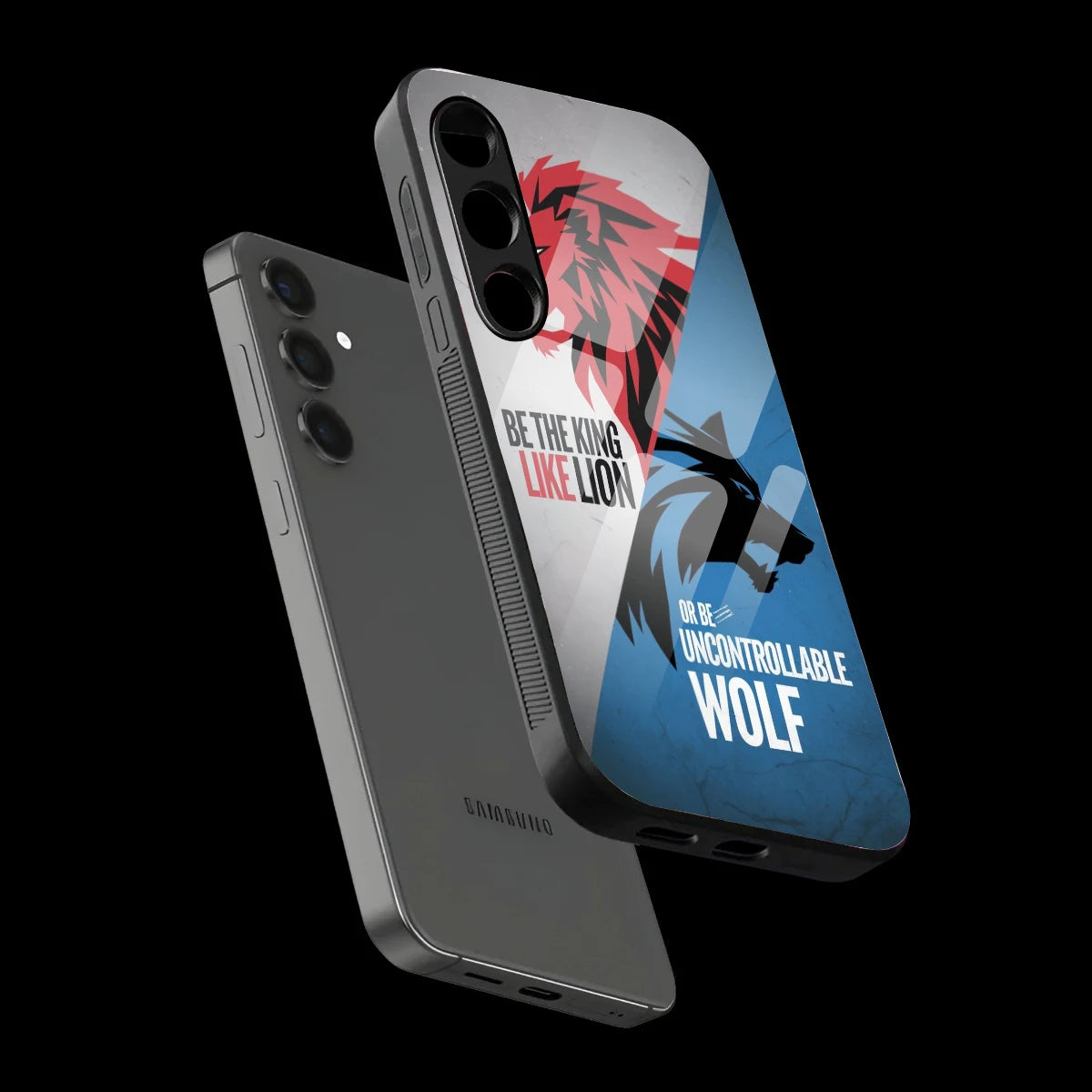 Lion vs Wolf Power - Glass Case For Samsung Galaxy Infographic