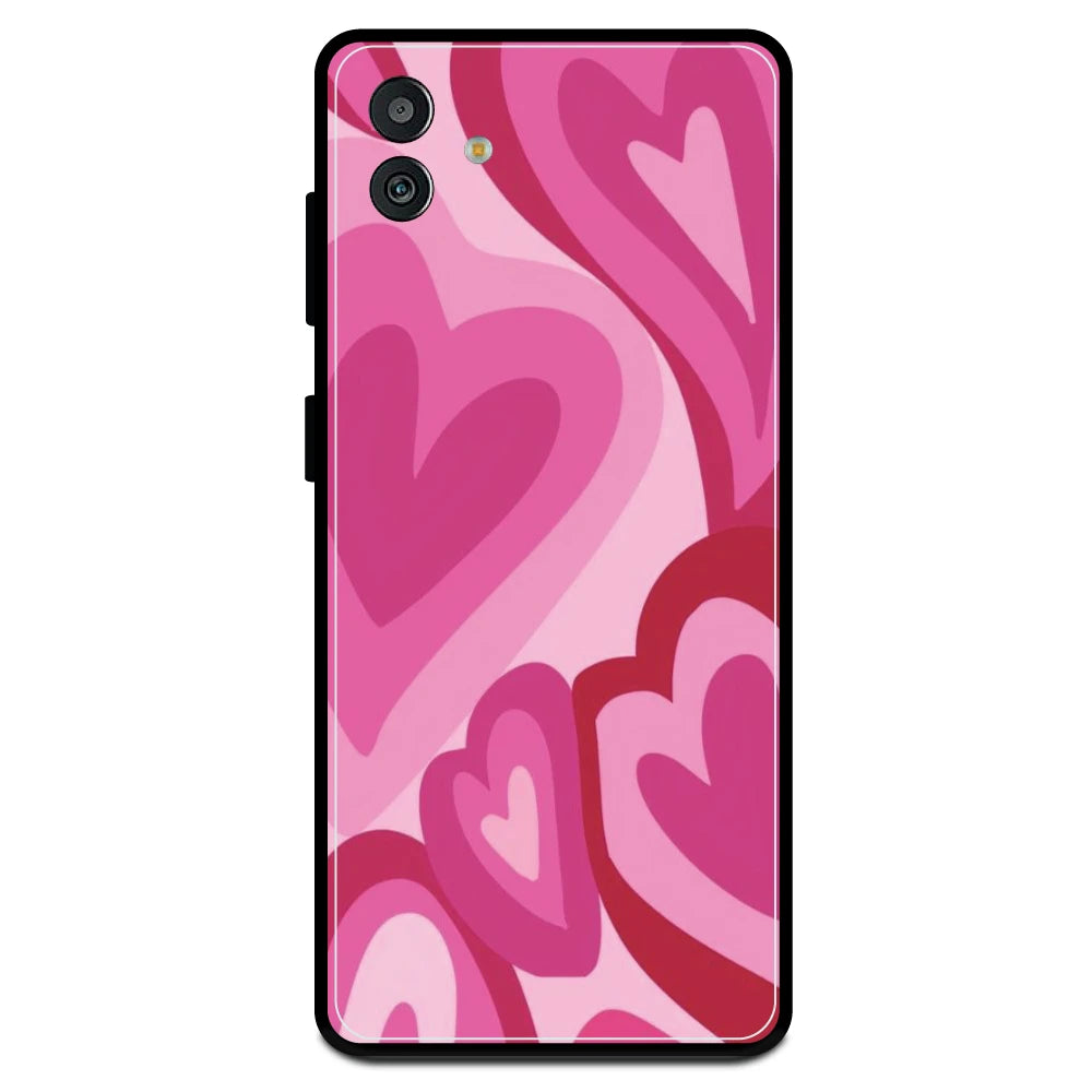 Pink Mini Hearts - Armor Case For Samsung Models Samsung M13 5G