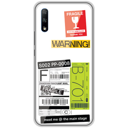 Fragile Labels - Clear Printed Case For Honor Models