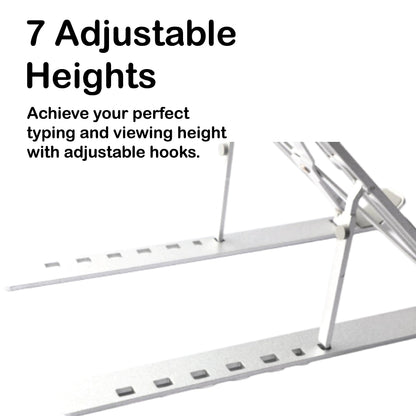 Adjustable Aluminium Laptop Stand Infographic